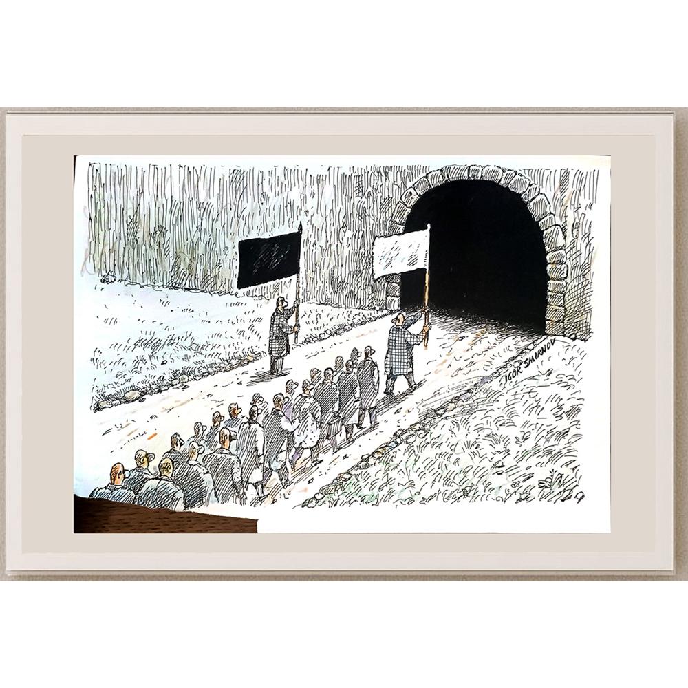 Igor Smirnov 29x21cm Orijinal Karikatür BOD04187