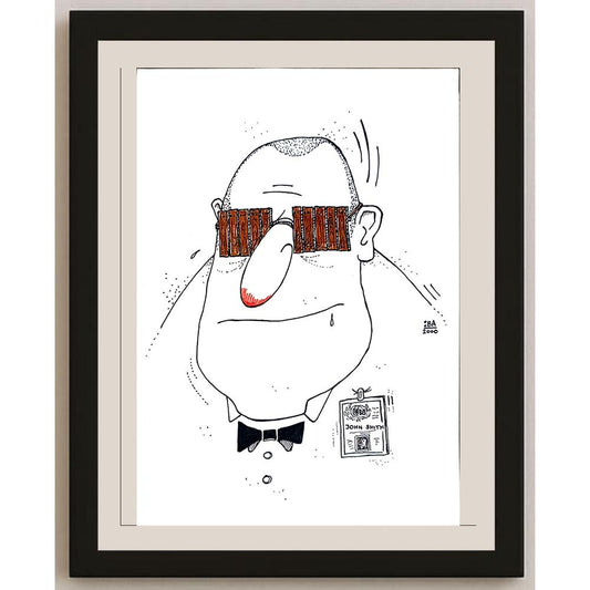 Vladimir Kuba 29x21cm Orijinal Karikatür BOD04188