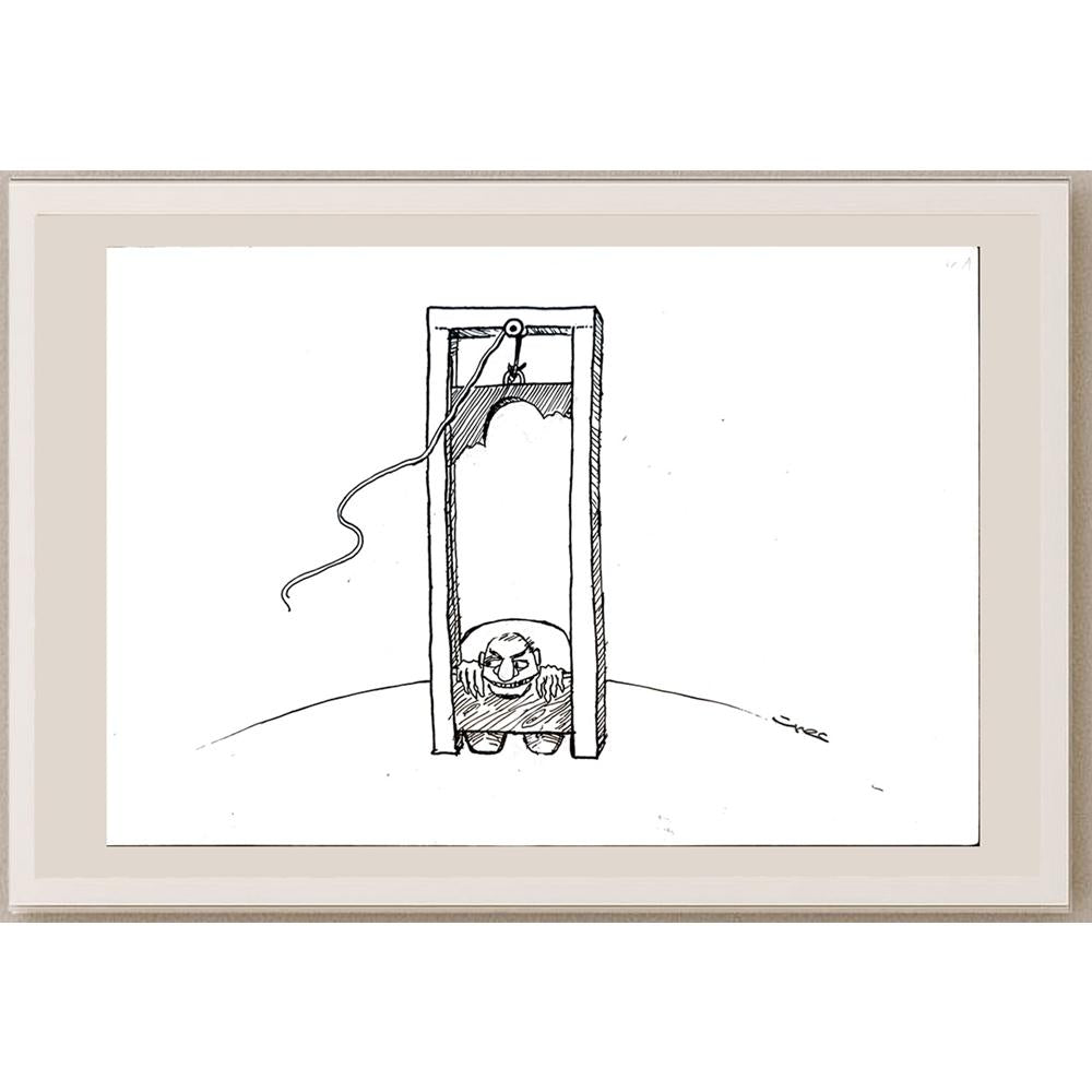 Esmat Asghari 24x17cm Orijinal Karikatür BOD04202