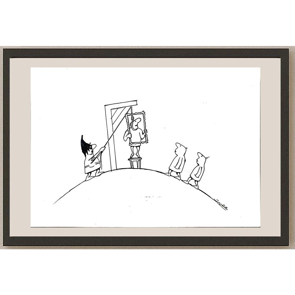 Esmat Asghari 24x17cm Orijinal Karikatür BOD04203