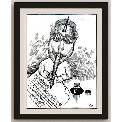 Mehdi Divandari 25x19cm Orijinal Karikatür BOD04207