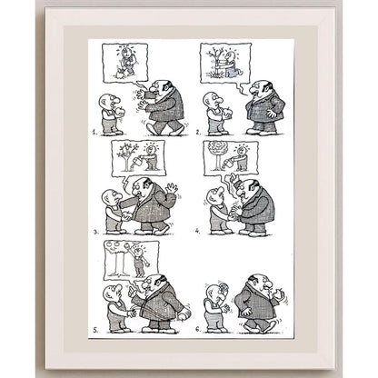 Vladan Nikolic 25x17cm Orijinal Karikatür BOD04208