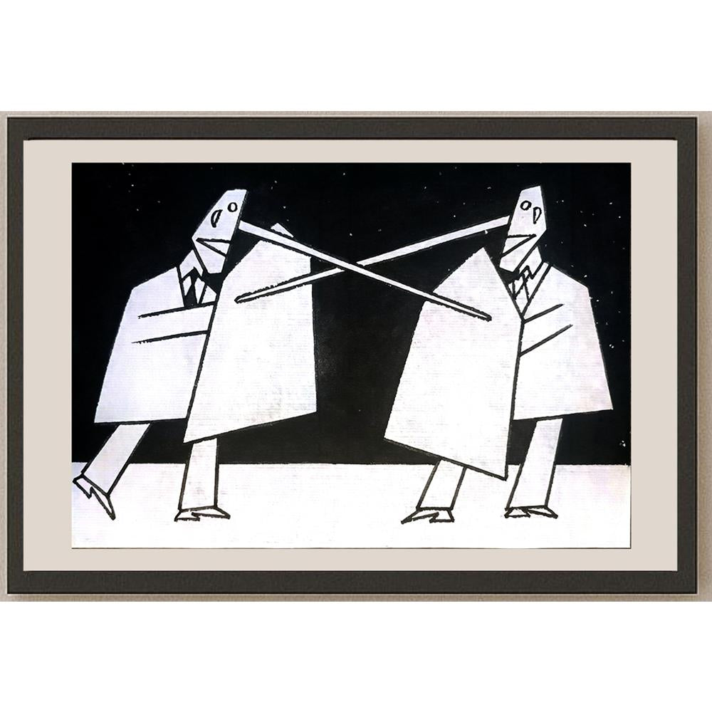 Wang Huimin 21x16cm Orijinal Karikatür BOD04212
