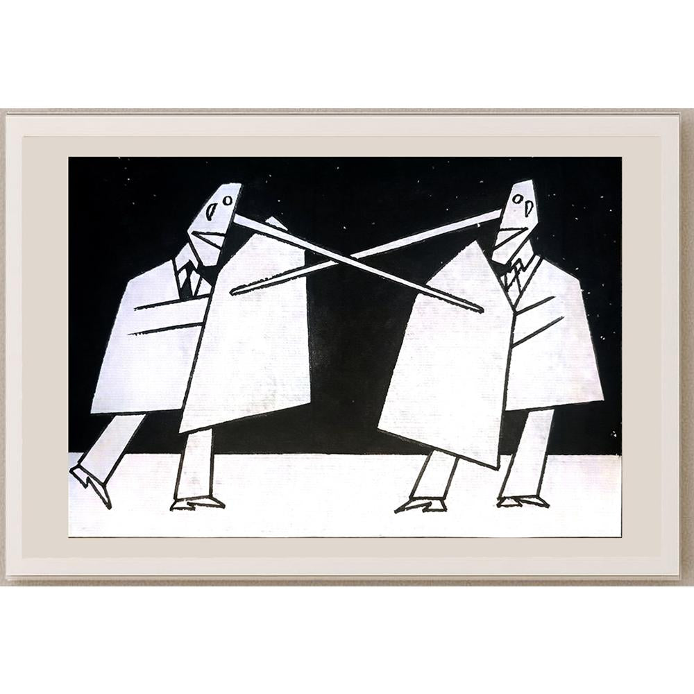 Wang Huimin 21x16cm Orijinal Karikatür BOD04212