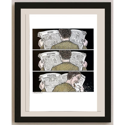 Jugoslav Vlahovic 29x21cm Orijinal Karikatür BOD04213