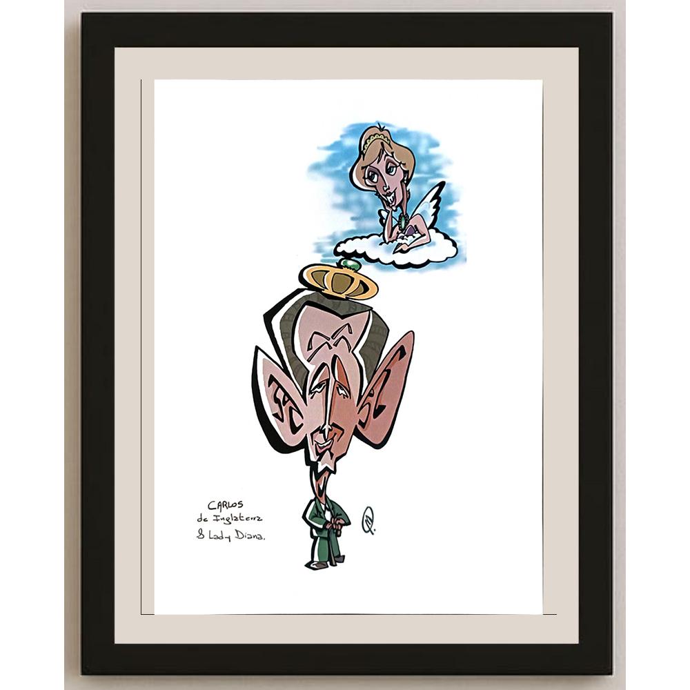 Carlos De Inglatewz 29x21cm Orijinal Karikatür BOD04214