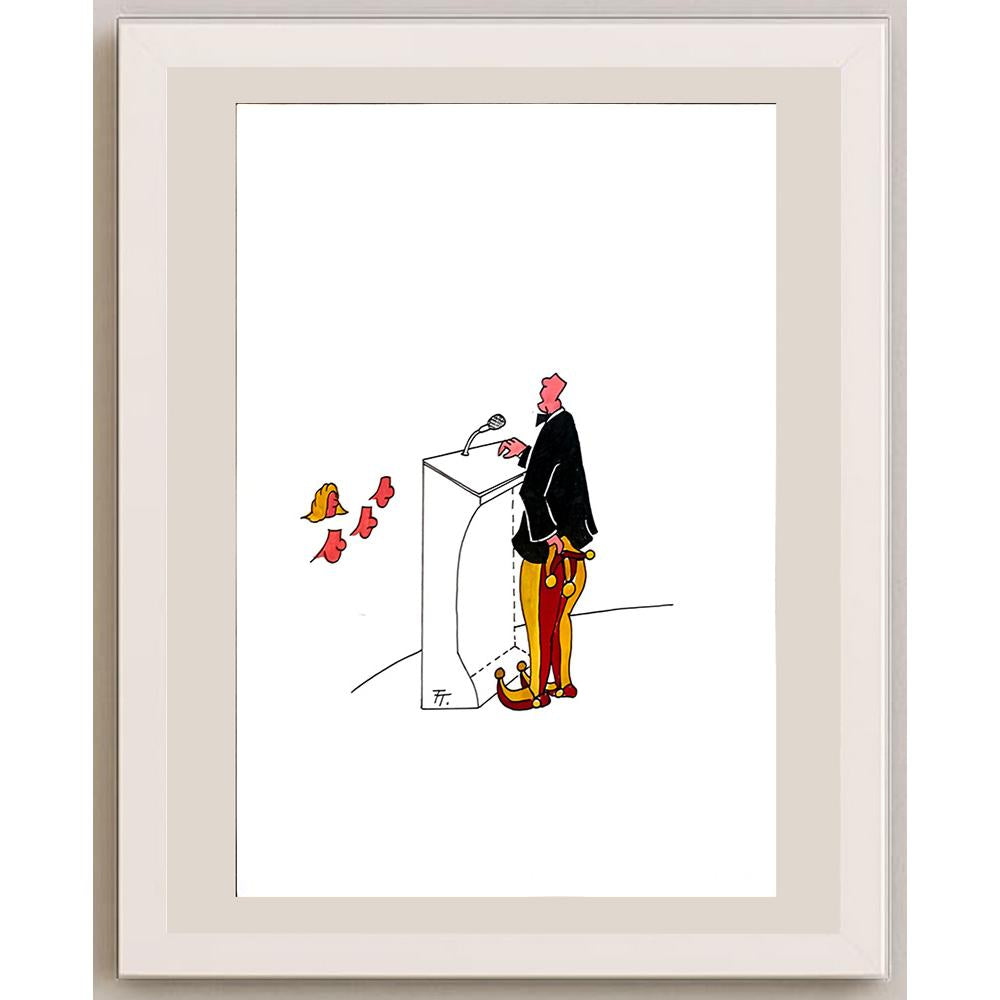 Tomas Trunecek 29x21cm Orijinal Karikatür BOD04216