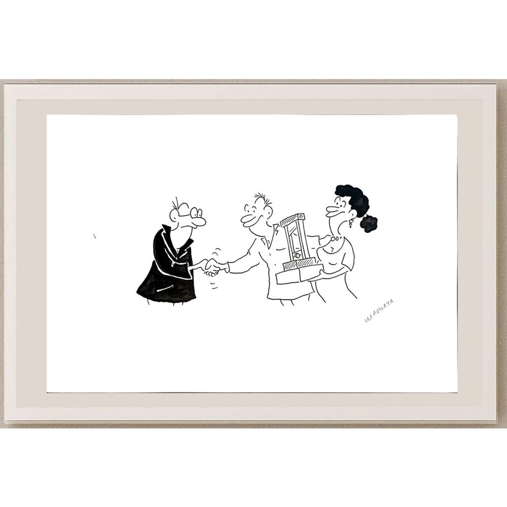 Radek Machata 29x21cm Orijinal Karikatür BOD04220