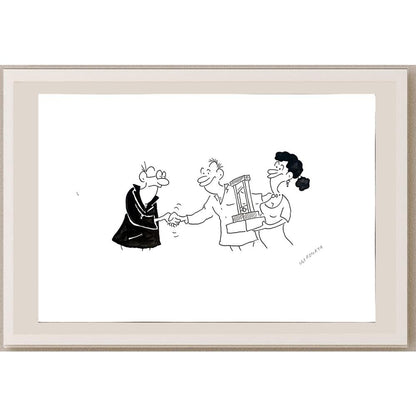 Radek Machata 29x21cm Orijinal Karikatür BOD04220
