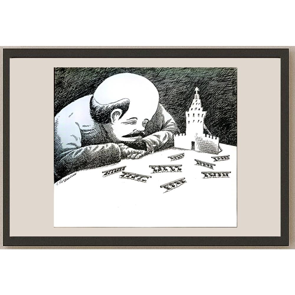 Vladimir Kazanevsky 23x20cm Orijinal Karikatür BOD04222