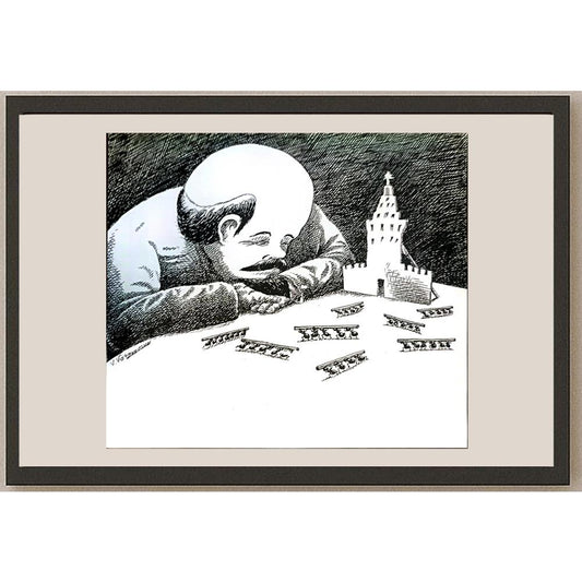 Vladimir Kazanevsky 23x20cm Orijinal Karikatür BOD04222