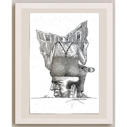 Oleg Dergatchov 29x21cm Orijinal Karikatür BOD04227