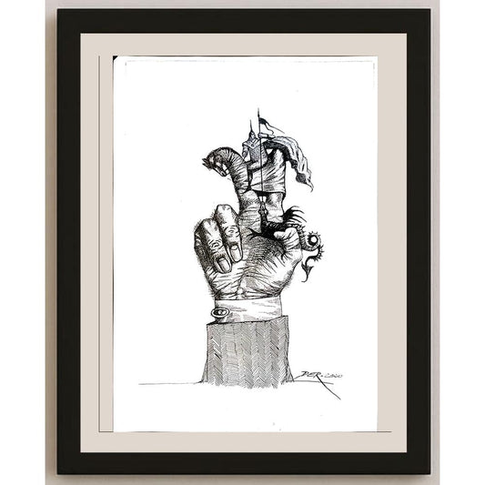 Oleg Dergatchov 29x21cm Orijinal Karikatür BOD04228