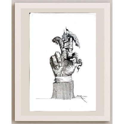 Oleg Dergatchov 29x21cm Orijinal Karikatür BOD04228