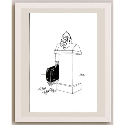Winfried Besslich 29x21cm Orijinal Karikatür BOD04230