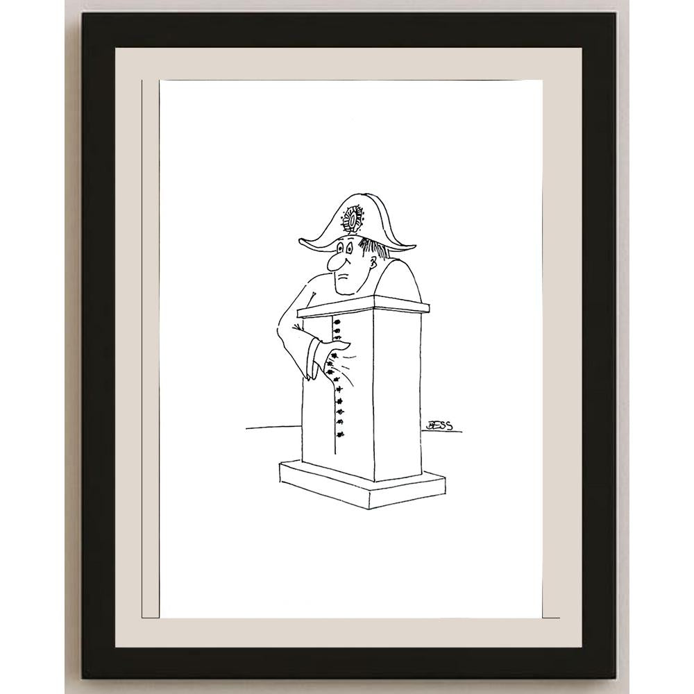 Winfried Besslich 29x21cm Orijinal Karikatür BOD04232
