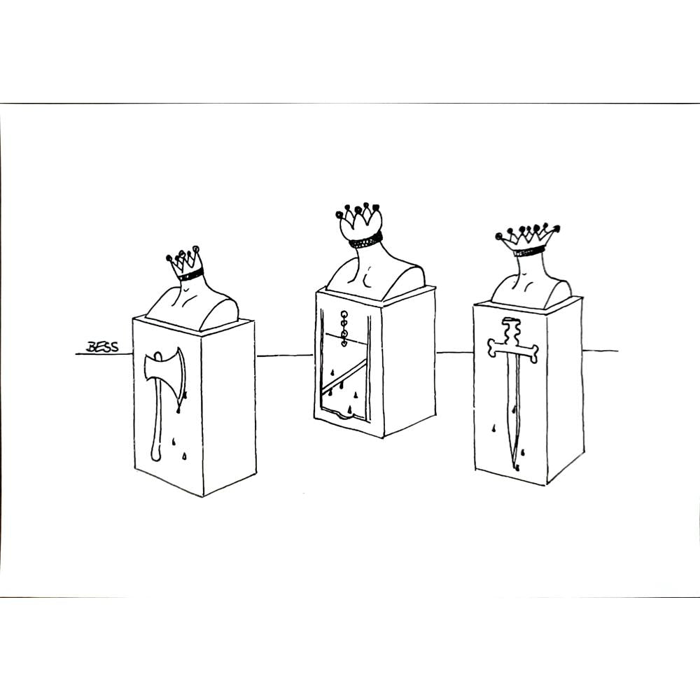 Winfried Besslich 29x21cm Orijinal Karikatür BOD04233