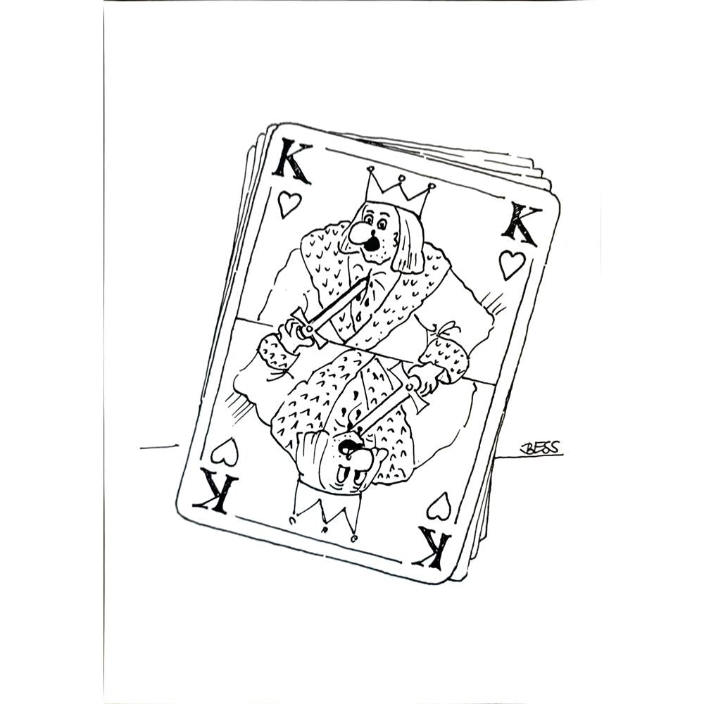 Winfried Besslich 29x21cm Orijinal Karikatür BOD04234