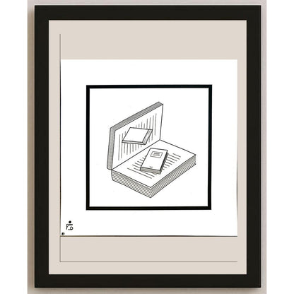 Mehdi Zarnoosheh Farahani 20x20cm Orijinal Karikatür BOD04240