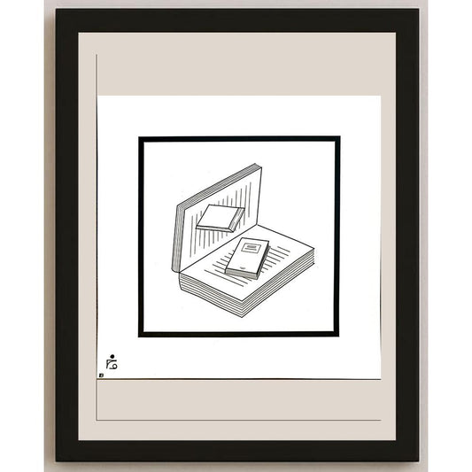 Mehdi Zarnoosheh Farahani 20x20cm Orijinal Karikatür BOD04240