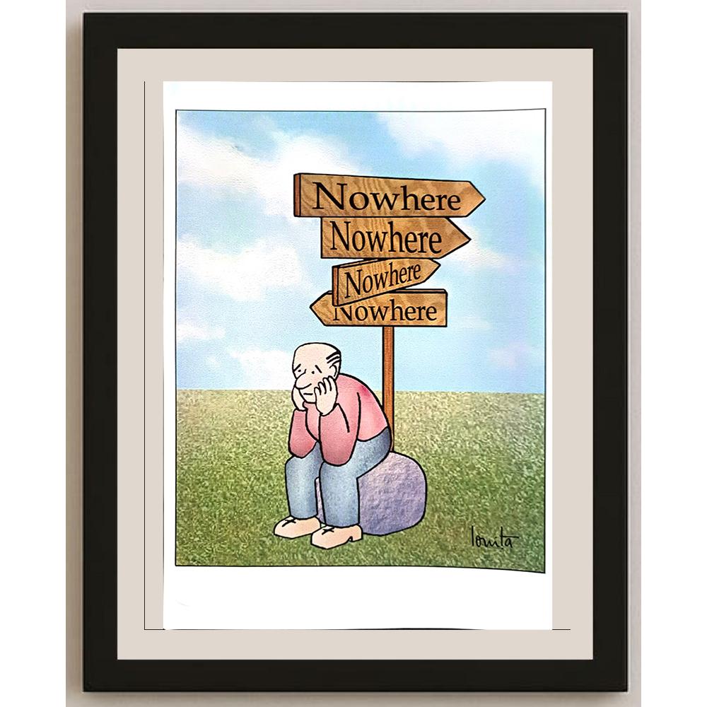 Nicolae Ionita 29x21cm Orijinal Karikatür BOD04241