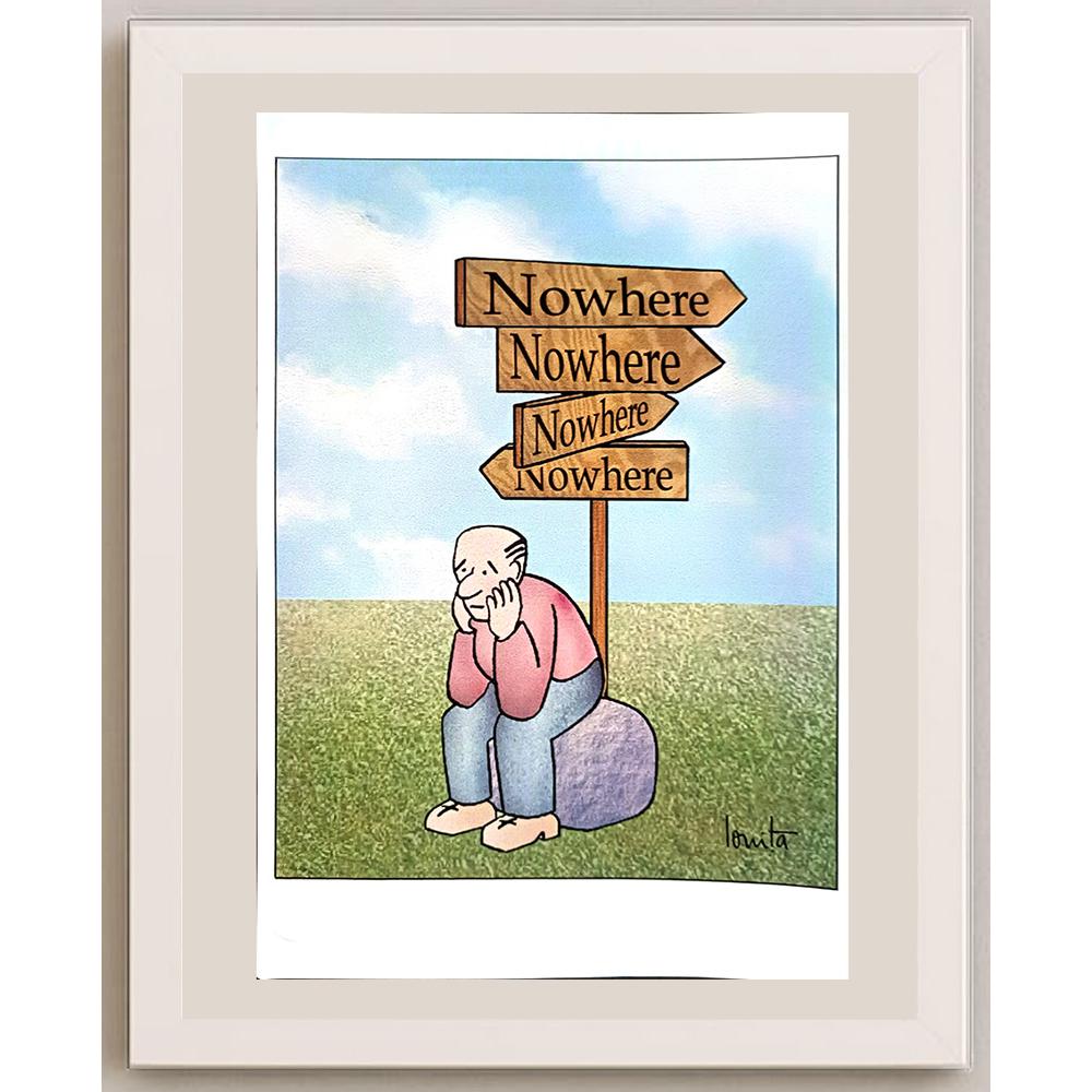 Nicolae Ionita 29x21cm Orijinal Karikatür BOD04241