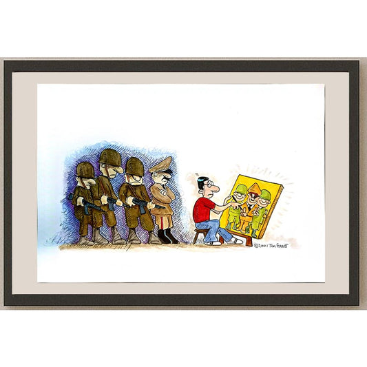 Tim Ernst 29x21cm Orijinal Karikatür BOD04248