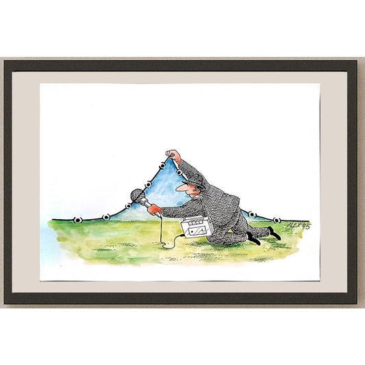 Aurel Stefan Alexandrescu 29x21cm Orijinal Karikatür BOD04250