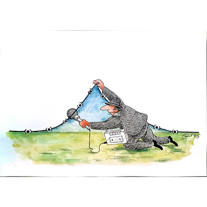Aurel Stefan Alexandrescu 29x21cm Orijinal Karikatür BOD04250