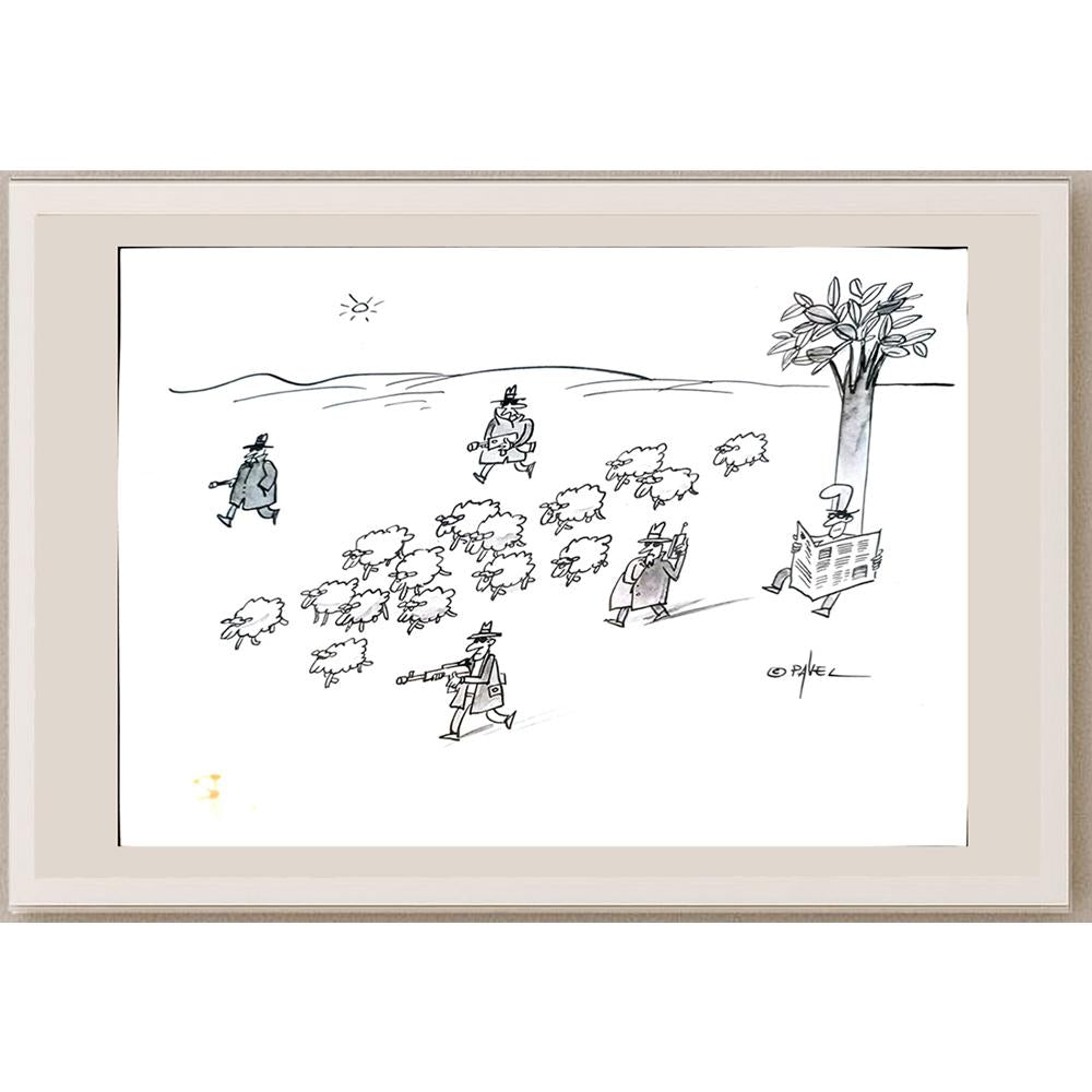 Pavel Constantin 29x21cm Orijinal Karikatür BOD04251