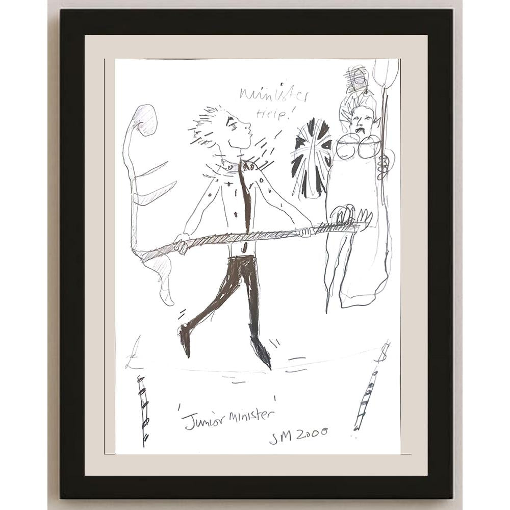 S M 29x21cm Orijinal Karikatür BOD04252