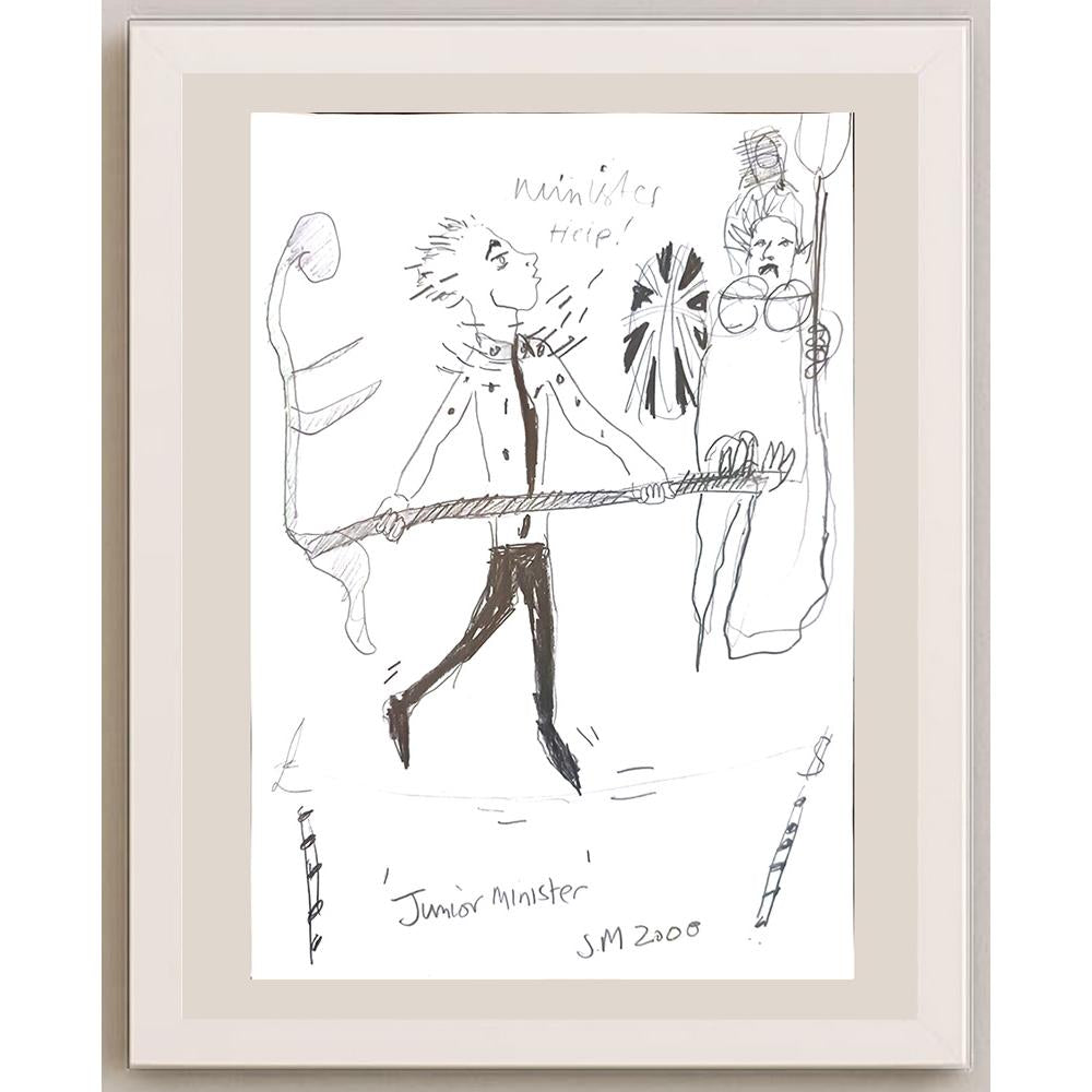 S M 29x21cm Orijinal Karikatür BOD04252