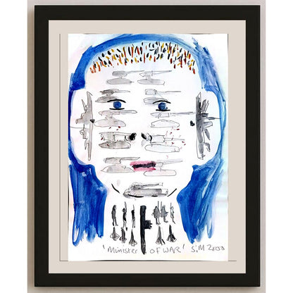 S M 29x21cm Orijinal Karikatür BOD04253