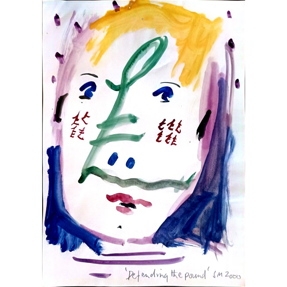 S M 29x21cm Orijinal Karikatür BOD04255