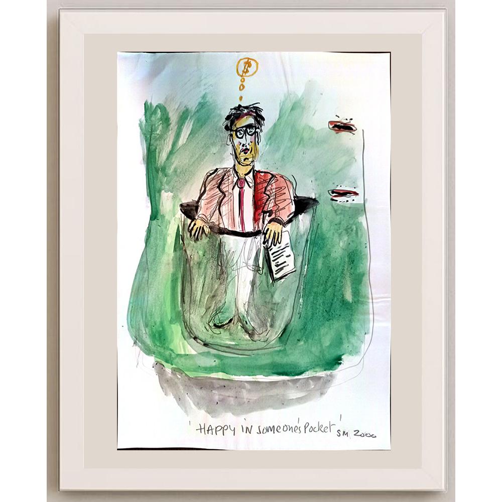 S M 29x21cm Orijinal Karikatür BOD04257