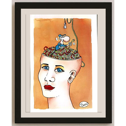 S X 15x10cm Orijinal Karikatür BOD04258