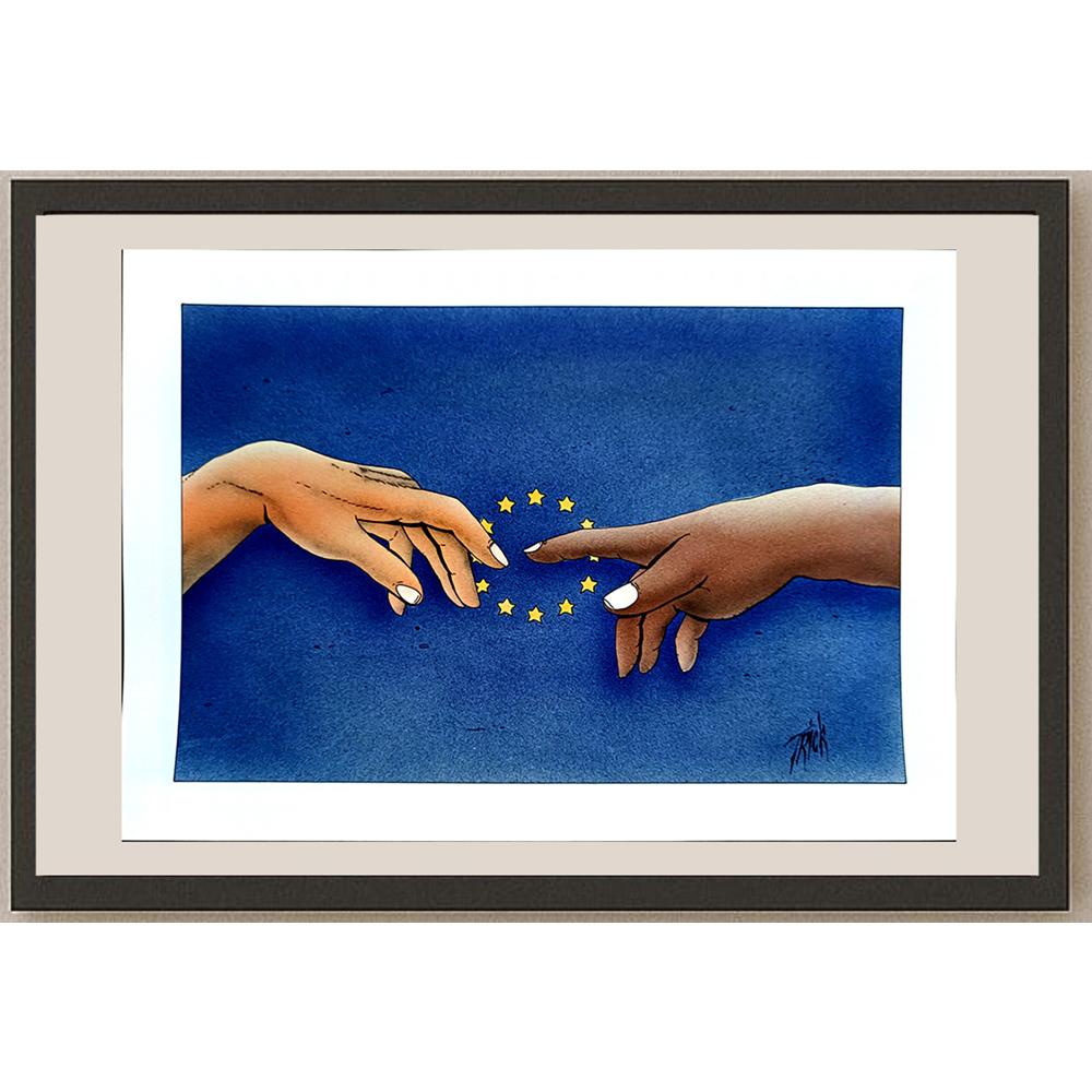 Patrick Heymans 29x21cm Orijinal Karikatür BOD04260