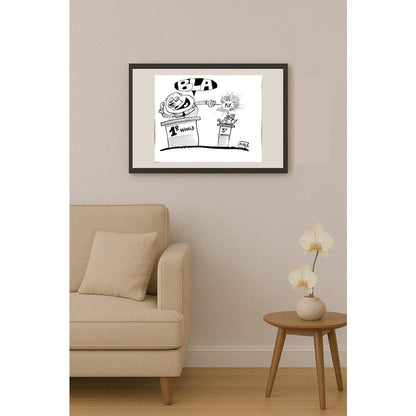 Sergio Mas 24x18cm Orijinal Karikatür BOD04264