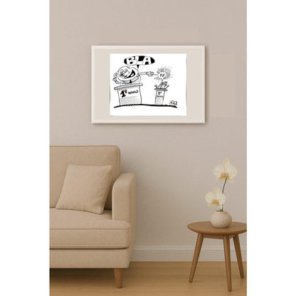 Sergio Mas 24x18cm Orijinal Karikatür BOD04264