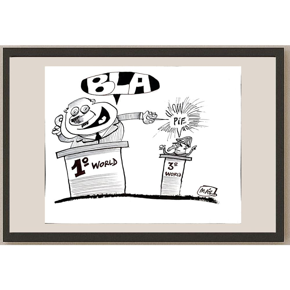 Sergio Mas 24x18cm Orijinal Karikatür BOD04264