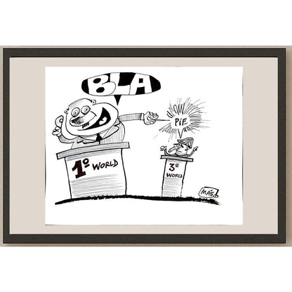 Sergio Mas 24x18cm Orijinal Karikatür BOD04264