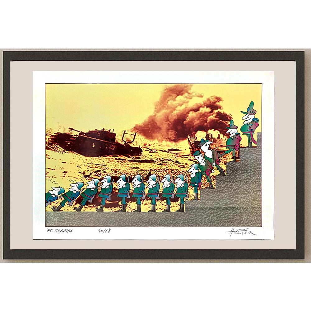 Horia Crisan 29x21cm Orijinal Karikatür BOD04265