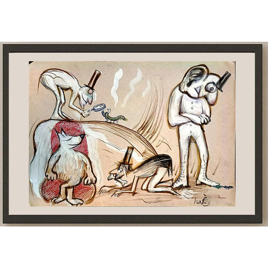Hafez Agha 29x21cm Orijinal Karikatür BOD04270