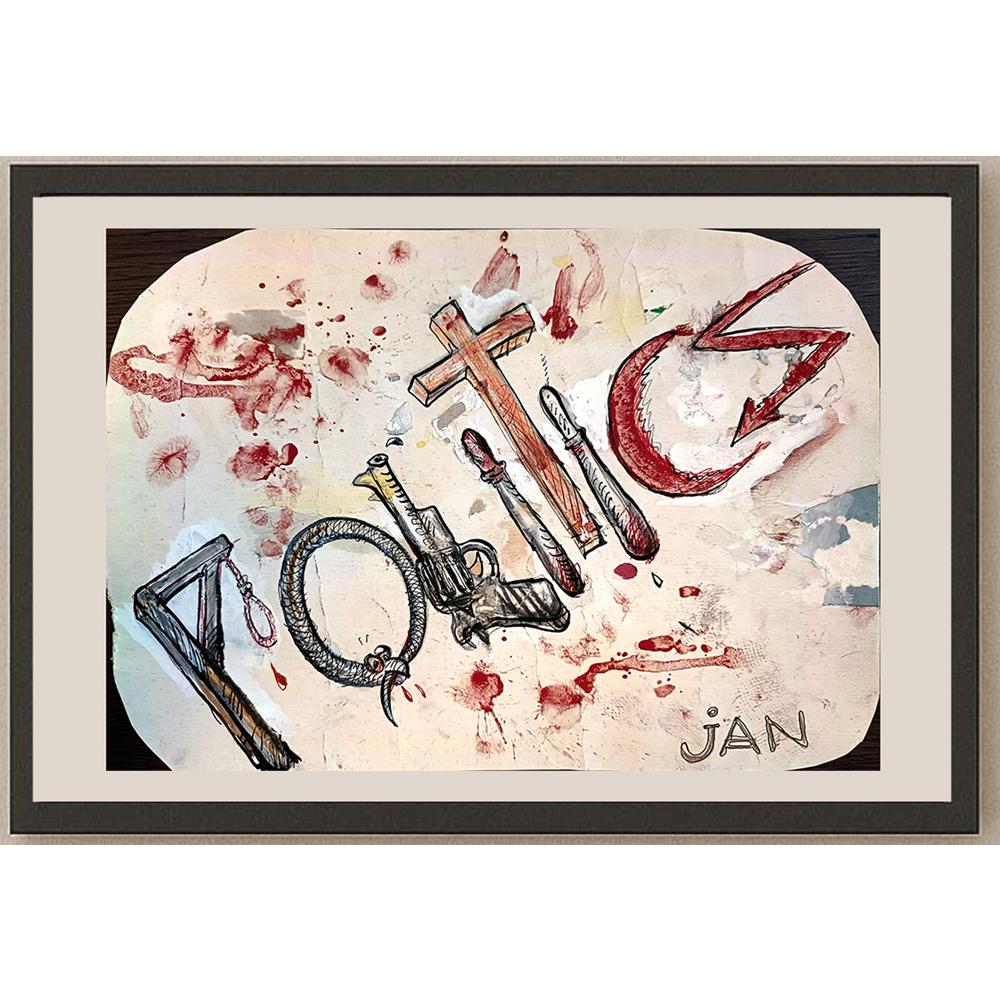 Ali Jan 29x21cm Orijinal Karikatür BOD04271