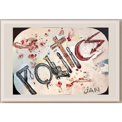 Ali Jan 29x21cm Orijinal Karikatür BOD04271