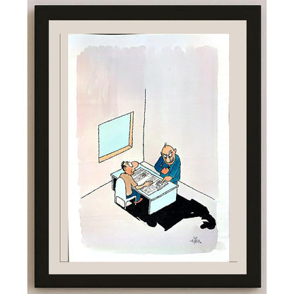 Erico Junqueira 29x21cm Orijinal Karikatür BOD04273