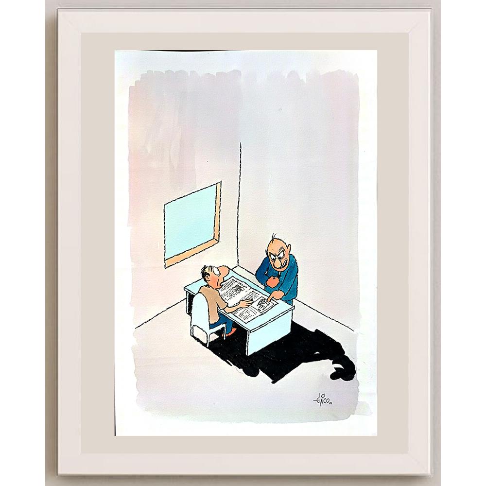 Erico Junqueira 29x21cm Orijinal Karikatür BOD04273