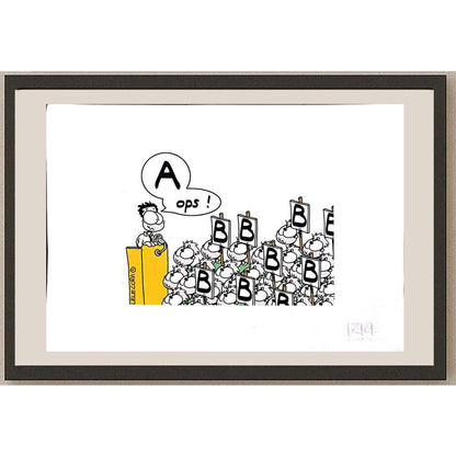 Gabriele Corvi 33x23cm Orijinal Karikatür BOD04277