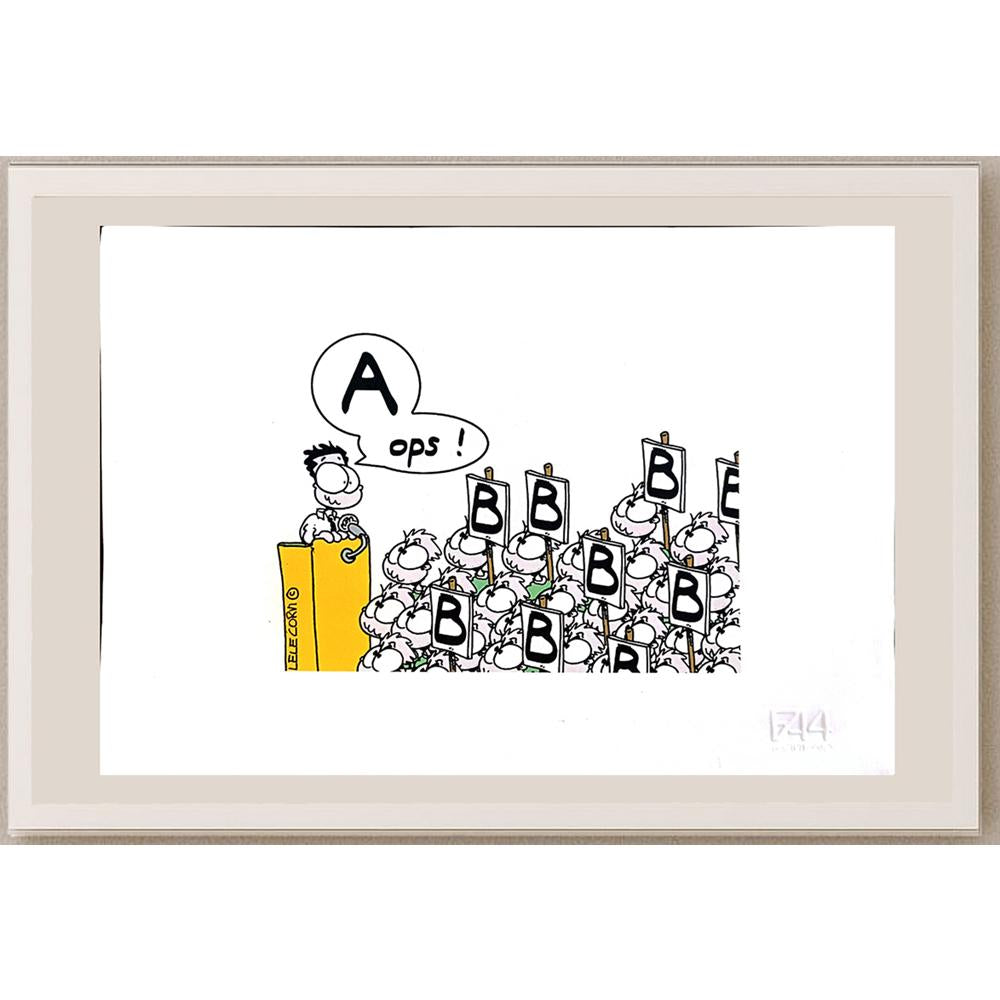 Gabriele Corvi 33x23cm Orijinal Karikatür BOD04277