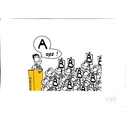 Gabriele Corvi 33x23cm Orijinal Karikatür BOD04277